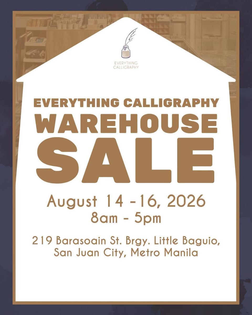 everything calligraphy warehouse sale